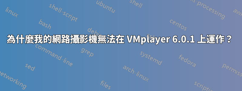 為什麼我的網路攝影機無法在 VMplayer 6.0.1 上運作？