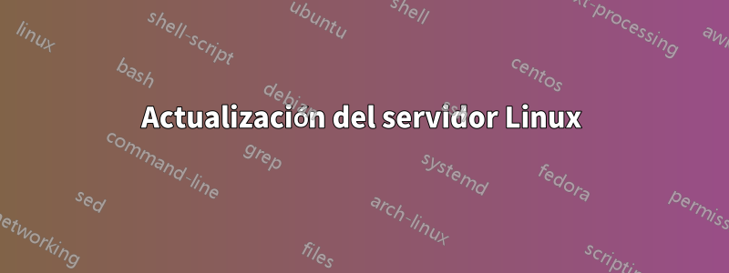 Actualización del servidor Linux