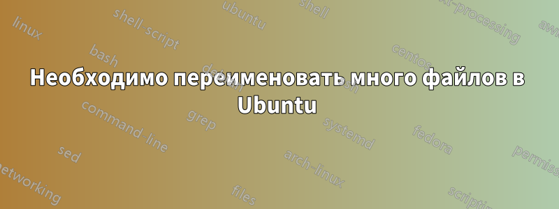 Необходимо переименовать много файлов в Ubuntu