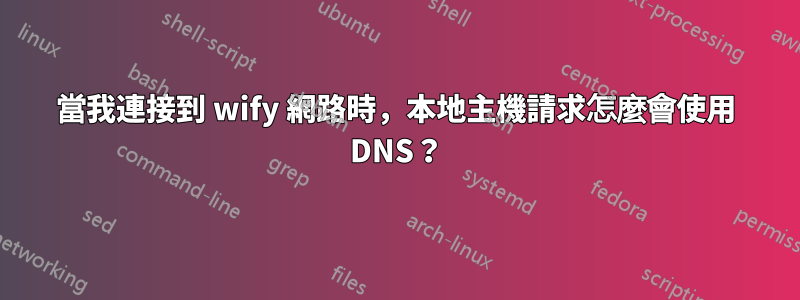 當我連接到 wify 網路時，本地主機請求怎麼會使用 DNS？