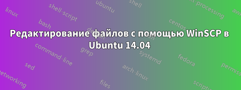 Редактирование файлов с помощью WinSCP в Ubuntu 14.04