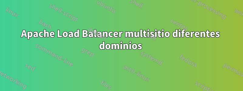 Apache Load Balancer multisitio diferentes dominios