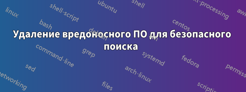 Удаление вредоносного ПО для безопасного поиска 