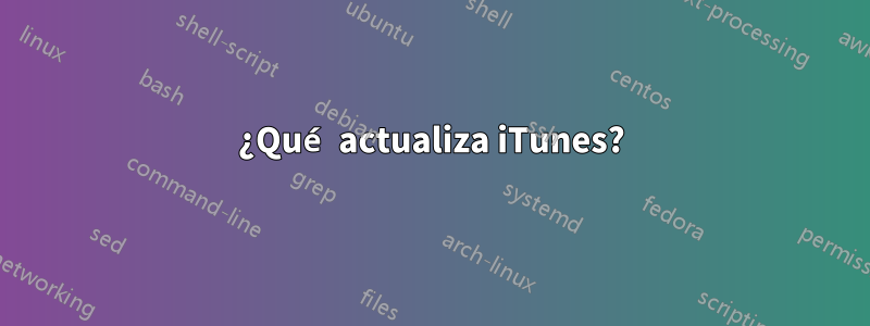 ¿Qué actualiza iTunes?