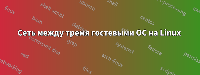 Сеть между тремя гостевыми ОС на Linux