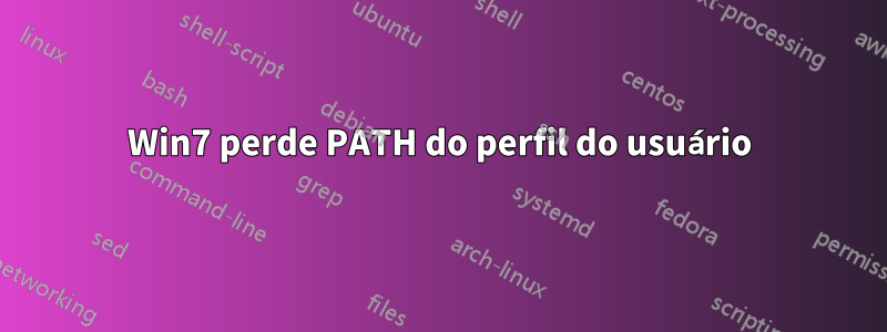 Win7 perde PATH do perfil do usuário