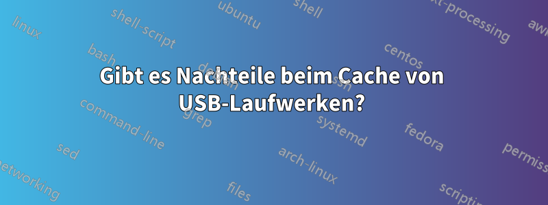 Gibt es Nachteile beim Cache von USB-Laufwerken?