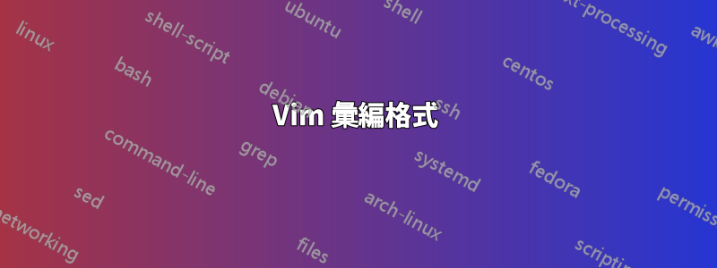 Vim 彙編格式