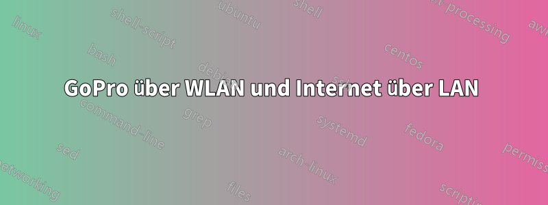 GoPro über WLAN und Internet über LAN