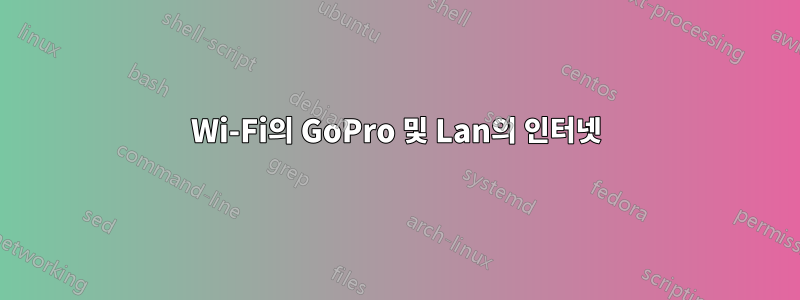 Wi-Fi의 GoPro 및 Lan의 인터넷