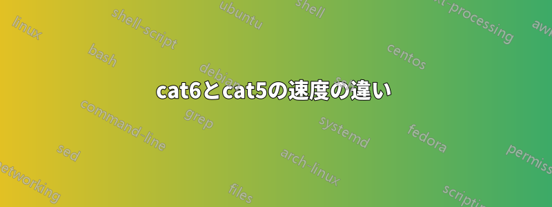 cat6とcat5の速度の違い