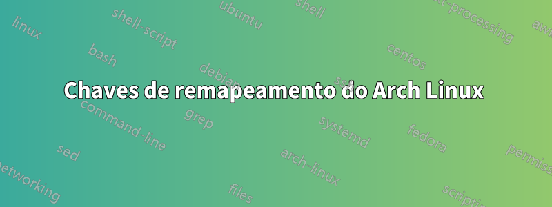 Chaves de remapeamento do Arch Linux