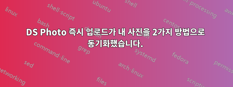 DS Photo 즉시 업로드가 내 사진을 2가지 방법으로 동기화했습니다.