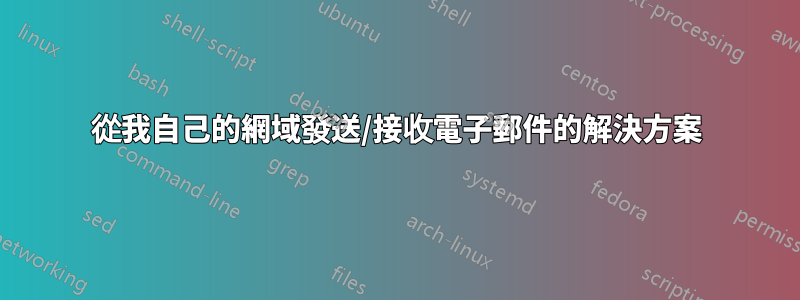 從我自己的網域發送/接收電子郵件的解決方案