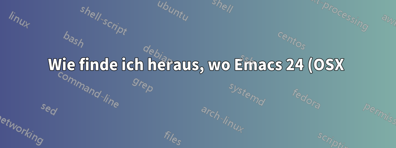 Wie finde ich heraus, wo Emacs 24 (OSX) meine Aspell-Korrekturen ablegt?