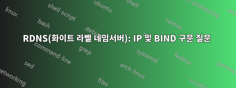 RDNS(화이트 라벨 네임서버): IP 및 BIND 구문 질문