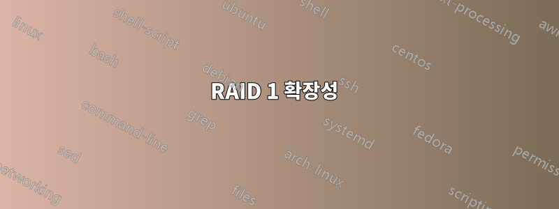 RAID 1 확장성 