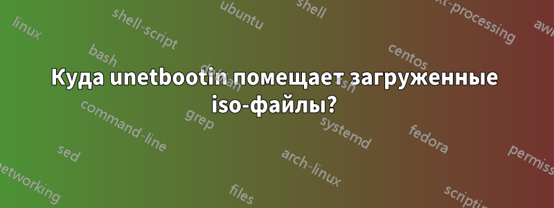 Куда unetbootin помещает загруженные iso-файлы?