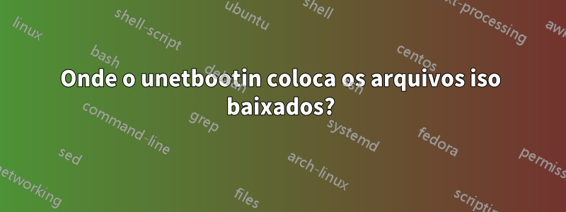 Onde o unetbootin coloca os arquivos iso baixados?