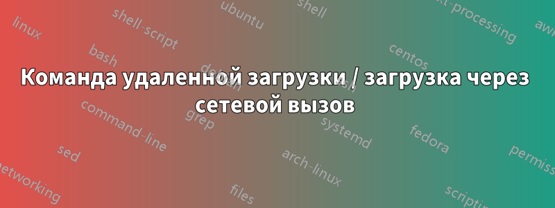 Команда удаленной загрузки / загрузка через сетевой вызов