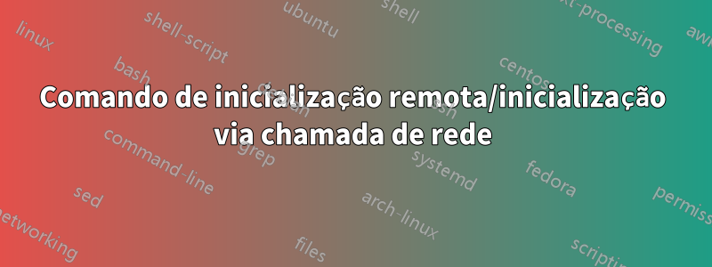 Comando de inicialização remota/inicialização via chamada de rede