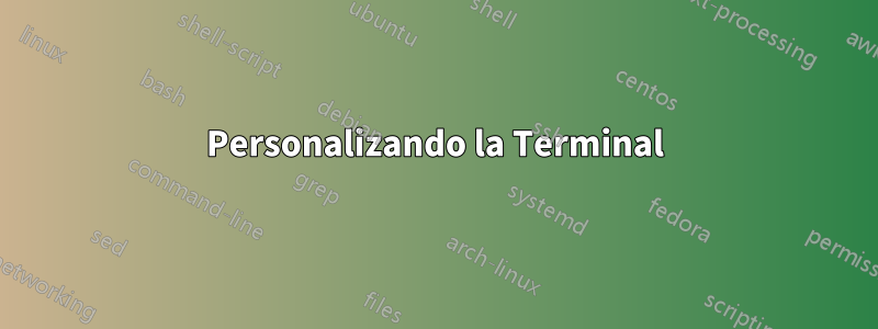 Personalizando la Terminal