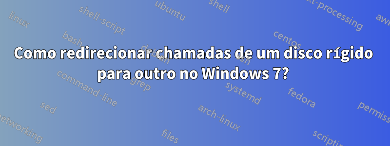 Como redirecionar chamadas de um disco rígido para outro no Windows 7?