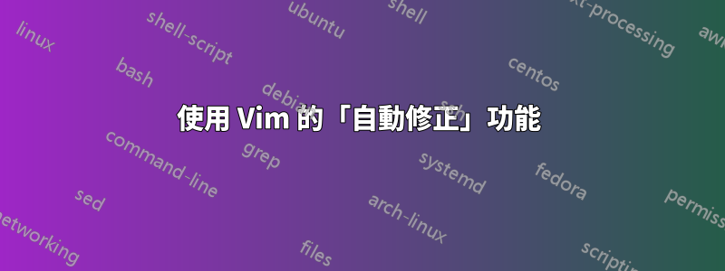 使用 Vim 的「自動修正」功能