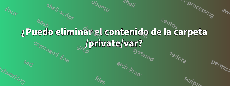 ¿Puedo eliminar el contenido de la carpeta /private/var?