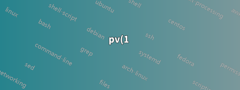 pv(1)를 사용하여 rsync 속도 제한