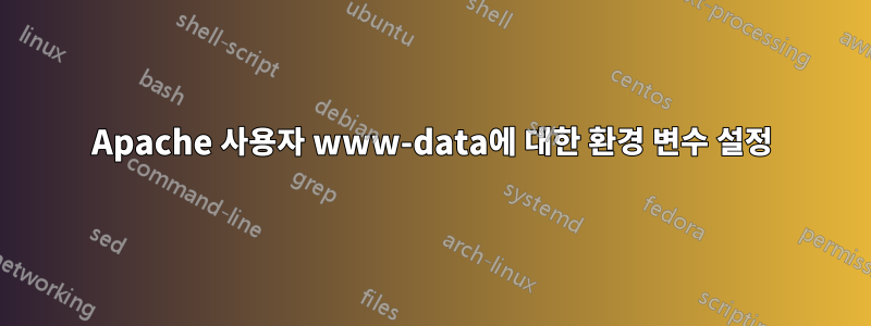 Apache 사용자 www-data에 대한 환경 변수 설정