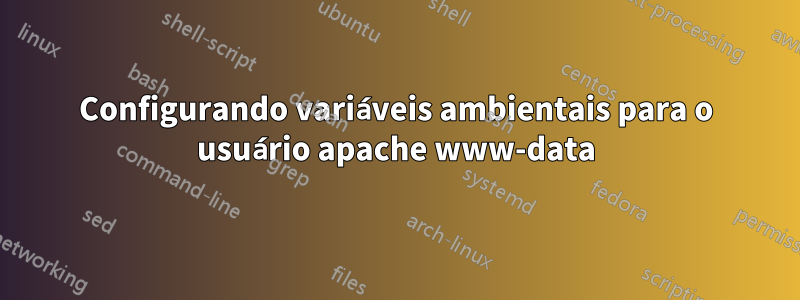 Configurando variáveis ​​ambientais para o usuário apache www-data