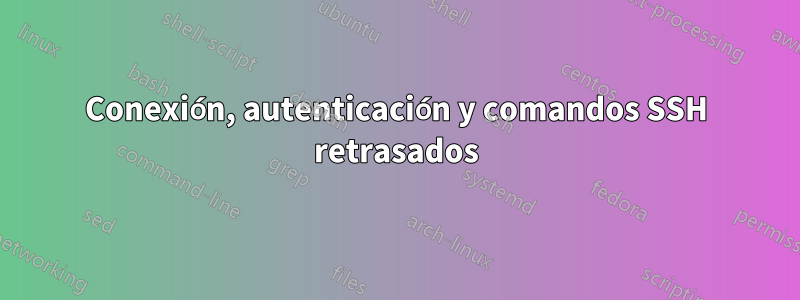 Conexión, autenticación y comandos SSH retrasados