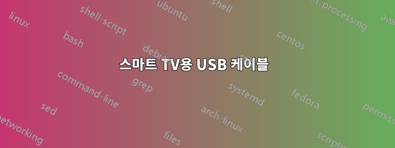 스마트 TV용 USB 케이블 