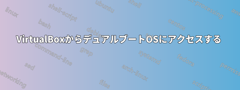 VirtualBoxからデュアルブートOSにアクセスする