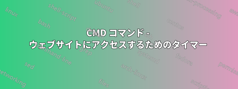 CMD コマンド - ウェブサイトにアクセスするためのタイマー