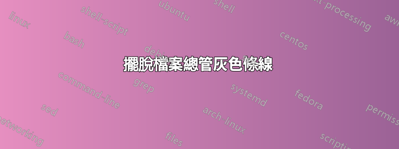 擺脫檔案總管灰色條線