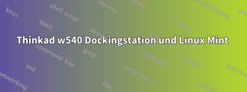 Thinkad w540 Dockingstation und Linux Mint