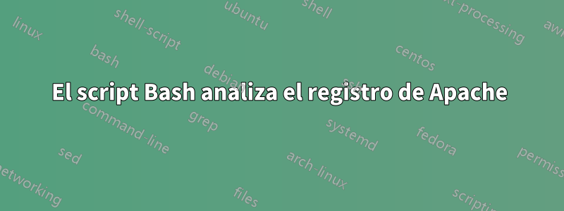 El script Bash analiza el registro de Apache