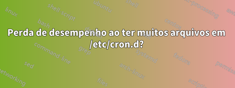 Perda de desempenho ao ter muitos arquivos em /etc/cron.d?