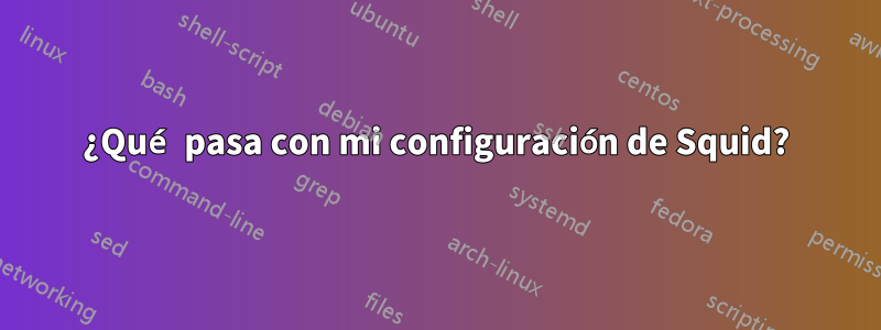 ¿Qué pasa con mi configuración de Squid?