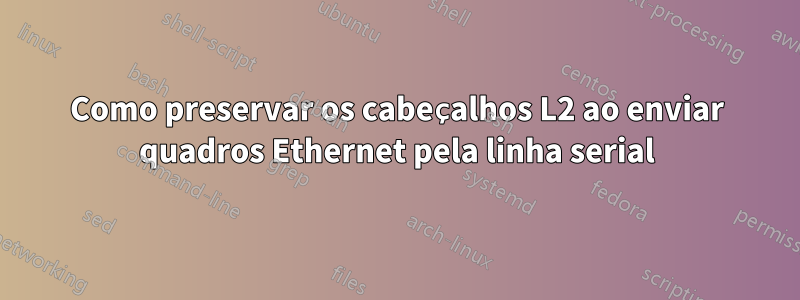 Como preservar os cabeçalhos L2 ao enviar quadros Ethernet pela linha serial