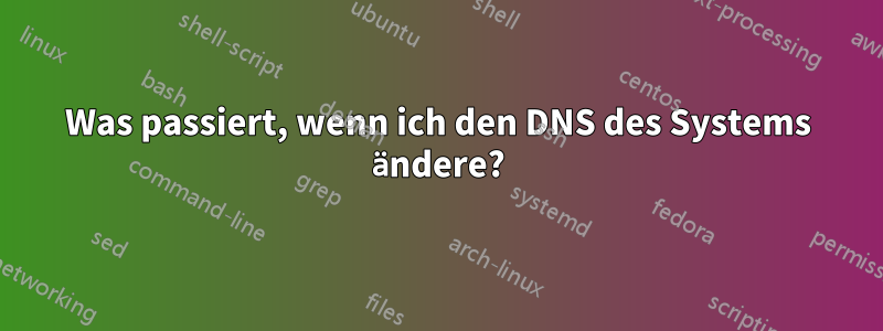 Was passiert, wenn ich den DNS des Systems ändere?