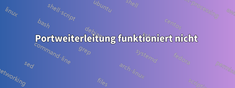 Portweiterleitung funktioniert nicht