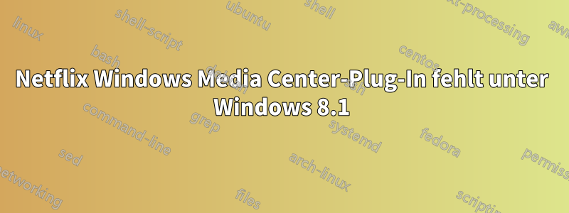 Netflix Windows Media Center-Plug-In fehlt unter Windows 8.1