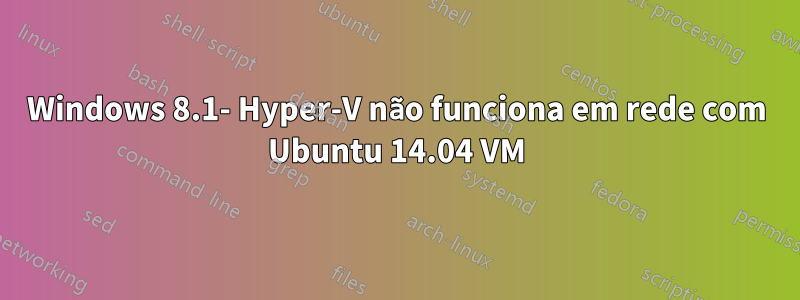 Windows 8.1- Hyper-V não funciona em rede com Ubuntu 14.04 VM