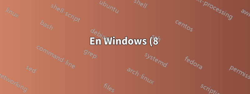 En Windows (8), al escribir una comilla, no sucede nada hasta que se presiona la siguiente tecla. ¿Cómo puedo desactivar esto?