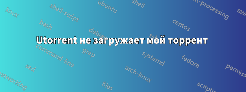 Utorrent не загружает мой торрент