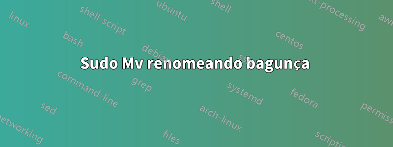 Sudo Mv renomeando bagunça