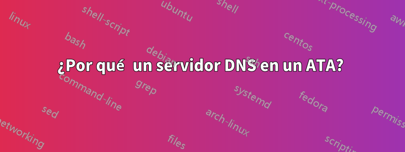 ¿Por qué un servidor DNS en un ATA?